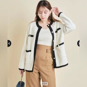 Mystrada Knitted Chanel-style cardigan